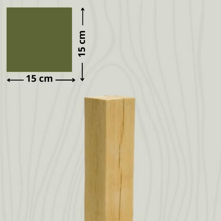 eiken houten sokkel 15 cm