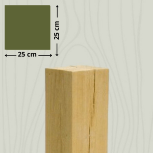 eiken houten sokkel 25 cm