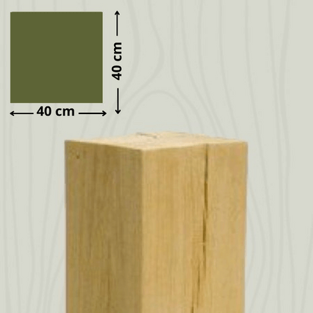 eiken houten sokkel 40 cm