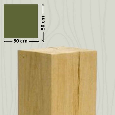 eiken houten sokkel 50 cm